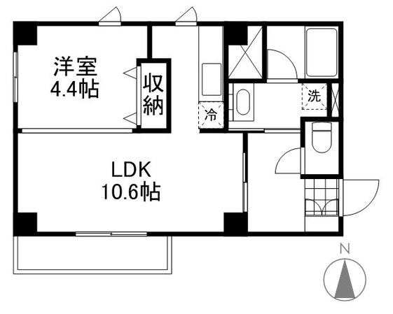 パティオ表町の物件間取画像